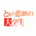 とある悲劇の大学生（金木 研）