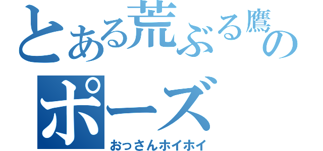 とある荒ぶる鷹のポーズ（おっさんホイホイ）