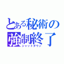 とある秘術の強制終了（シャットダウン）