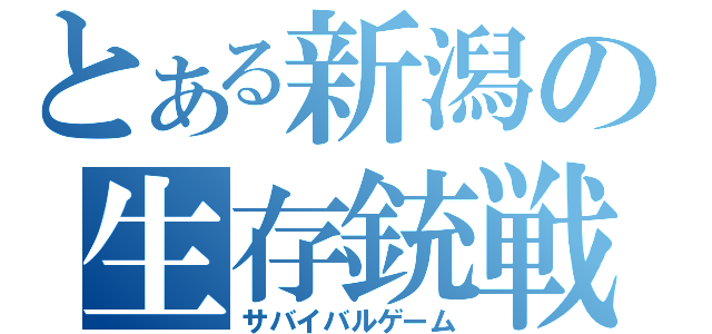 とある新潟の生存銃戦（サバイバルゲーム）