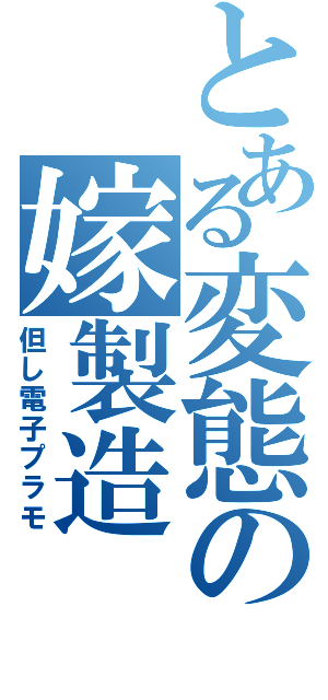 とある変態の嫁製造（但し電子プラモ）