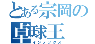 とある宗岡の卓球王（インデックス）