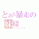 とある暴走の妹樣（インデックス）