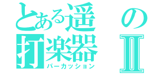 とある遥の打楽器Ⅱ（パーカッション）