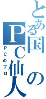 とある国のＰＣ仙人（ＰＣのプロ）