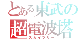 とある東武の超電波塔（スカイツリー）