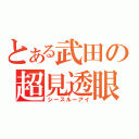 とある武田の超見透眼（シースルーアイ）