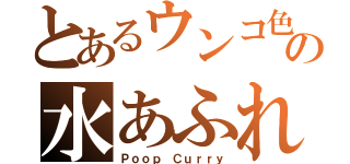 とあるウンコ色の水あふれ（Ｐｏｏｐ Ｃｕｒｒｙ）