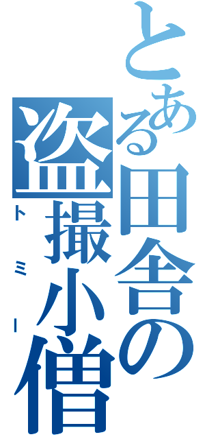 とある田舎の盗撮小僧（トミー）