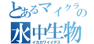 とあるマイクラの水中生物（イカカワイイデス）