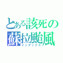 とある該死の蘇拉颱風（インデックス）