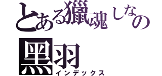 とある獵魂しない の黑羽（インデックス）