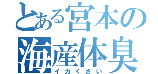 とある宮本の海産体臭（イカくさい）