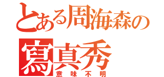 とある周海森の寫真秀（意味不明）