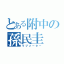 とある附中の孫民圭（ラブメーター）