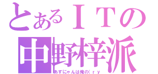 とあるＩＴの中野梓派（あずにゃんは俺の（ｒｙ）