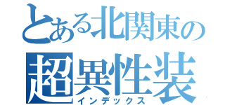 とある北関東の超異性装（インデックス）