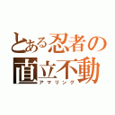 とある忍者の直立不動（アマリング）