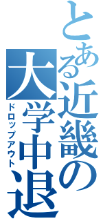 とある近畿の大学中退（ドロップアウト）