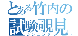 とある竹内の試験覗見（カンニング）