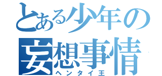 とある少年の妄想事情（ヘンタイ王）