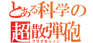 とある科学の超散弾砲（フラグキャノン）