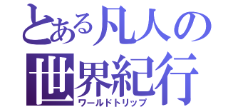 とある凡人の世界紀行（ワールドトリップ）