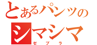 とあるパンツのシマシマ（ゼブラ）