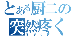 とある厨二の突然疼く（ミギウデ）