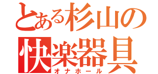 とある杉山の快楽器具（オナホール）