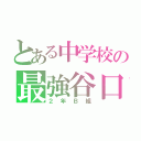 とある中学校の最強谷口（２年Ｂ組）