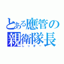 とある應管の親衛隊長（しっぎー）