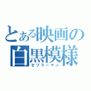 とある映画の白黒模様（ゼブラーマン）