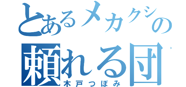 とあるメカクシ団の頼れる団長（木戸つぼみ）