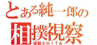 とある純一郎の相撲視察（感動ＳＨＩＴＡ）