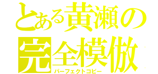 とある黄瀬の完全模倣（パーフェクトコピー）