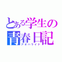 とある学生の青春日記（アオハライド）