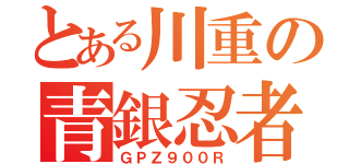 とある川重の青銀忍者（ＧＰＺ９００Ｒ）