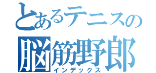 とあるテニスの脳筋野郎（インデックス）