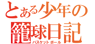 とある少年の籠球日記（バスケットボール）