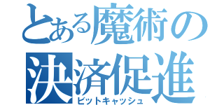 とある魔術の決済促進（ビットキャッシュ）