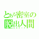 とある密室の脱出人間（エスケープ）