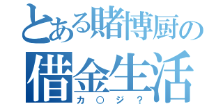 とある賭博厨の借金生活（カ○ジ？）