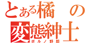 とある橘の変態紳士（ポルノ野郎）