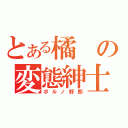 とある橘の変態紳士（ポルノ野郎）