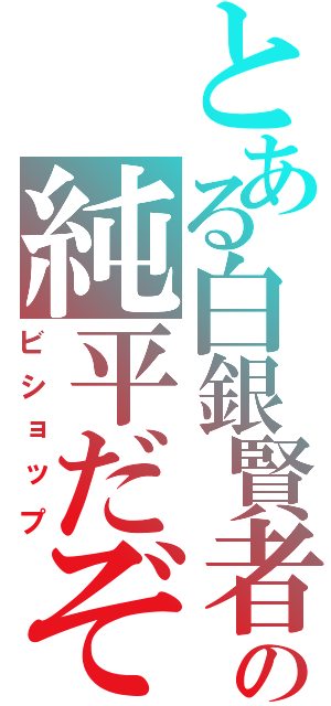 とある白銀賢者の純平だぞ（ビショップ）