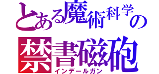 とある魔術科学の禁書磁砲（インデールガン）