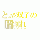 とある双子の片割れ（ミタラシ）