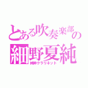 とある吹奏楽部の細野夏純（純粋クラリネット）