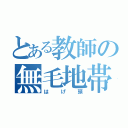 とある教師の無毛地帯（はげ頭）